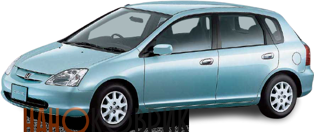 Автомобильные коврики ЭВА (EVA) для Honda Civic VII хэтчбек 5дв (EU, 2WD) 2000-2003 