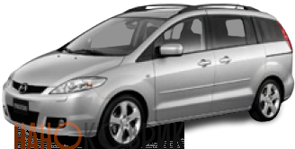 Автомобильные коврики ЭВА (EVA) для Mazda Premacy II правый руль (CR) (7 мест) 2005-2010 